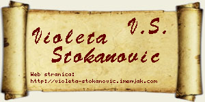 Violeta Stokanović vizit kartica
